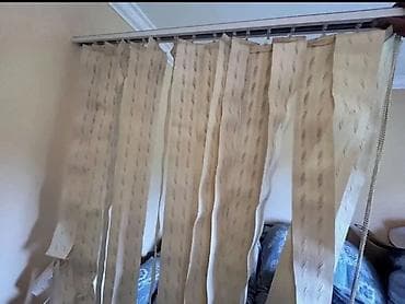 perde modelleri: Şaquli jalüz pərdə dəsti - Tip: Şaquli jalüz (vertikal lamellər) - — 1