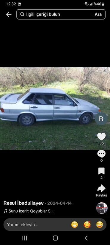 lada vaz 2108: Model: Lada Samara (sedan), gümüşü rəng Kuzov: 4 qapılı, arxa — 3