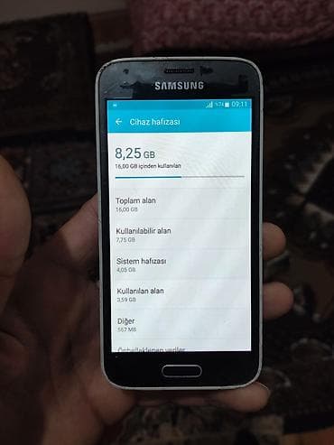 samsung s5 aksesuar: Samsung Galaxy S5 Mini, 16 GB, rəng - Qara, İki sim kartlı — 3