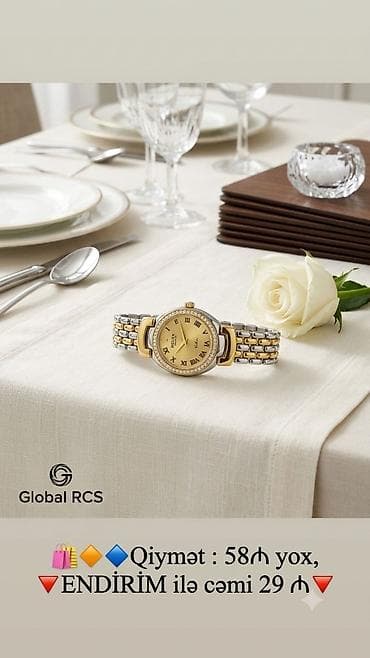 saat masaustu: Yeni, Qol saatı, Rolex, rəng - Qızılı — 6
