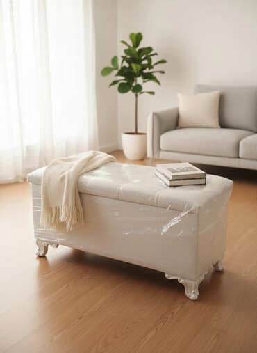 üzlük daşlar qiyməti: Yeni, Pufik oturacaq, Dəri, rəng - Ağ, Kredit yoxdur, Ödənişli çatdırılma — 1