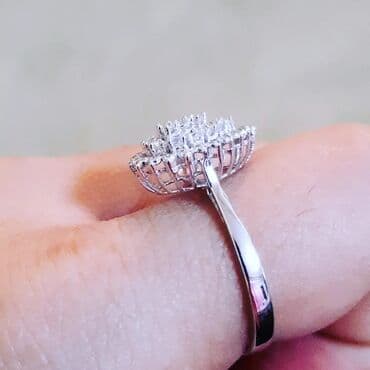 nişan üzükleri: Nişan, Üzük, Ağ qızıl, 585 Əyar — 5