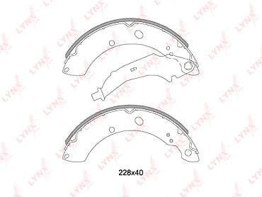 arxa panel: LYNXauto Əl Əyləci Bəndi (Ruçnoy Naklatka) BS-8002 SKODA, VOLKSWAGEN — 2