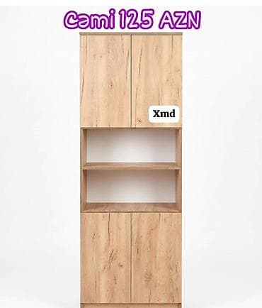 Mətbəx/otaq üçün çoxfunksiyalı şkaf - Təbii ağac naxışlı rəngdə