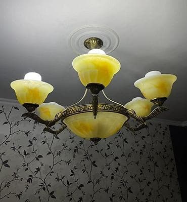 Ev üçün dekor: Çılçıraq, 6 lampa, Metal — 1