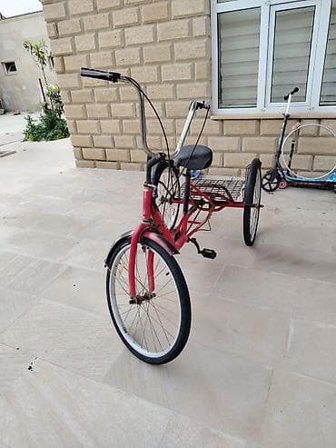 3 tekerli velosiped satılır: Uşaq/yeniyetmə üçün 3 təkərli velosiped - Korpus: metal çərçivə — 1