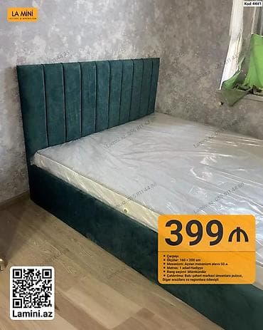 Çarpayı – Kod: 4441 - Ölçülər: 160 x 200 sm - Mexanizm: Açılan — 1