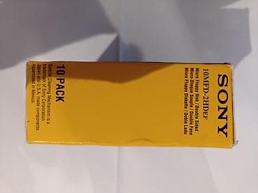 CD, DVD disklər: Məhsul: Sony 3.5” (90 mm) 2HD disketlər — High Density, IBM formatlı — 3