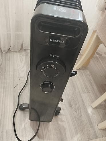 yağ qızdırıcıları: Yağ radiator tipli elektrik qızdırıcısı - Rəng: qara, metal lamelli — 2