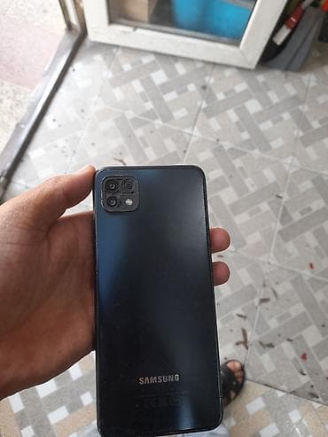 Samsung Galaxy A22 5G, 128 GB, rəng - Göy, Düyməli, İki sim kartlı, Barmaq izi