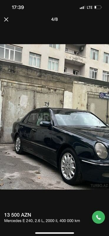 ilkin odəniş 2000 azn avtomobil: Mercedes-Benz E 240: 2.6 l | 2000 il Sedan — 6