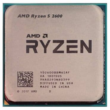 компьютер на запчасти: Tam işlək vəziyyətdə kompüter CPU (prosessor) - Ryzen 5 2600 6 nüvə — 1