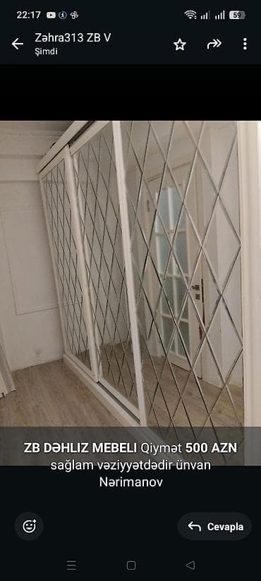 plastik skaflar: *ZB* *DƏHLIZ MEBELI* Qiymət *500 AZN* sağlam vəziyyətdədir ünvan — 1