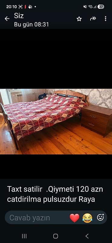 Taxt satılır. - Material: ağac karkas, başlıqda oyma detalları və lalafo.az -da Taxt satılır. - Material: ağac karkas, başlıqda oyma detalları və