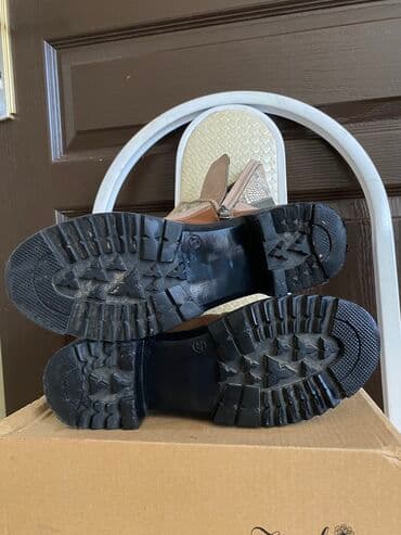 qara mokasinlər: Ölçü: 37, rəng - Qara, İşlənmiş — 9