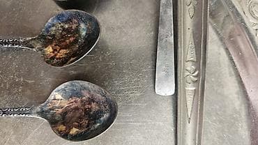 yeni il hediyye qutusu: Çay dəsti, rəng - Gümüşü, Metal — 2