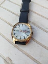 золотые комплекты с бриллиантами в баку: Наручные часы, цвет - Золотой — 1