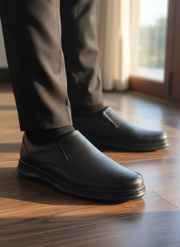 kişi üçün kətan mokasinlər: ✅Kişi ayaqqabıları təmiz dəridən içi padoşdu 👟💸 — 1