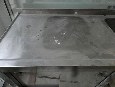 Restoran, kafe avadanlığı: Paslanmayan poladdan peşəkar mətbəx lavabosu və iş masası (tecili!) — 3