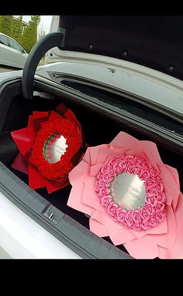 Другой декор и предметы интерьера: Gül buketi – fərdi yazılı güllərdən kompozisiya - Dizayn: dairəvi — 1