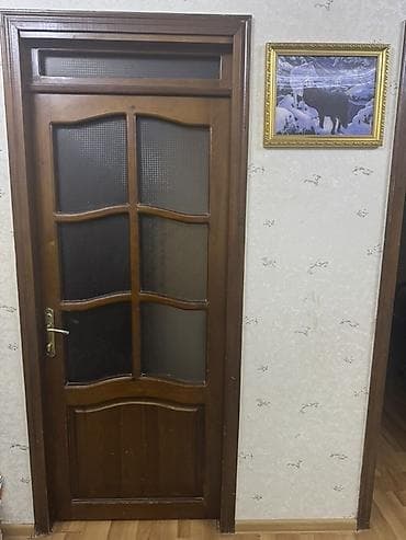 oglan ucun hediyye secimi: Taxta ara qapılar dəsti - Material: masiv ağac (təbii taxta), tünd — 3