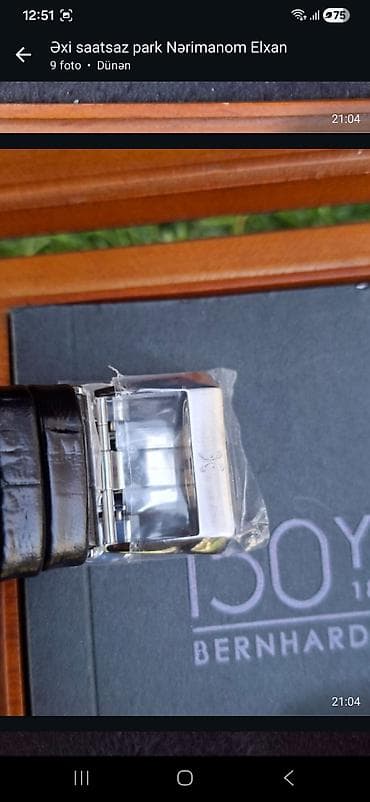 mexanika saat: Qol saatı, Bernhard Mayer, rəng - Mavi — 4