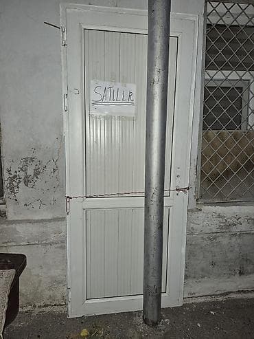 Plastik (PVC) giriş qapısı - Material: ağ rəngli PVC profil - — 1