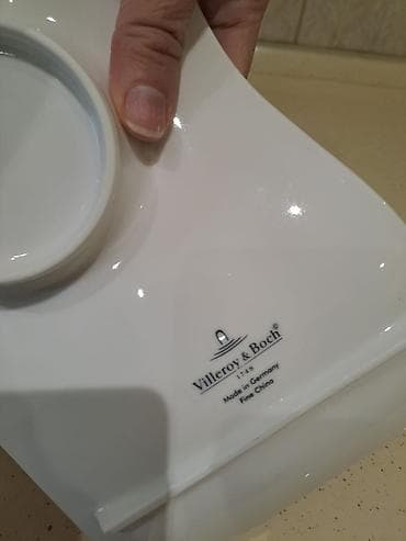 Qəhvə dəsti, rəng - Ağ, Farfor, Villeroy & Boch, Almaniya