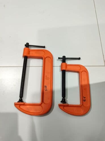 Portativ C sıxaclar dəsti, müxtəlif işlər üçün iki ölçüdə sıxac