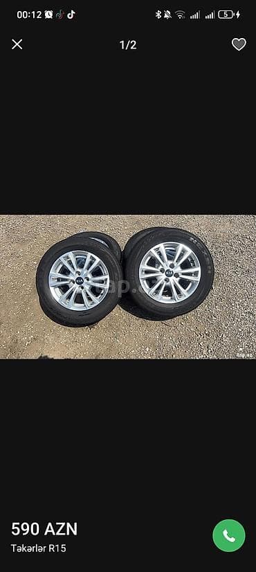 opel diskləri 4 bolt: Disk təkər Kia R 15, 5 Boltlu — 2