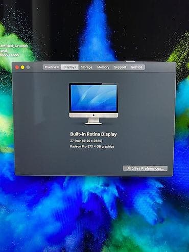 cd disk: Apple iMac 27" Retina 5K (2017) - Ekran: 27 düym Retina 5K, yüksək — 6