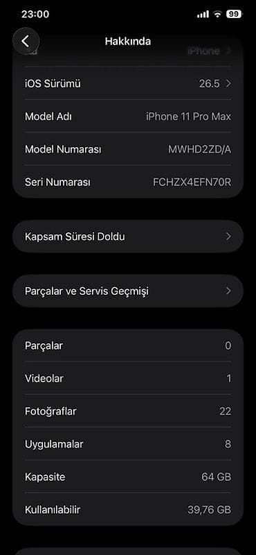 IPhone 11 Pro Max, 64 GB, Space Gray, Face ID — 10