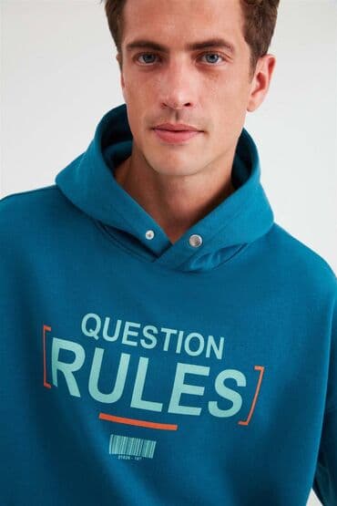 зеленая мужская кофта: Svitşot, S, rəng - Yaşıl — 2