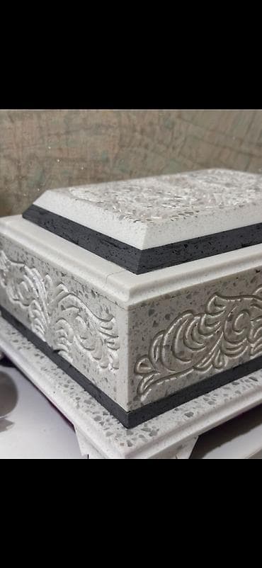 dekor evler: Qranit/akril daşdan dekorativ qutu - Material: süni daş/qranit tipli — 2