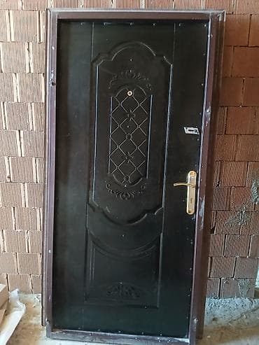 plastiq qapi: Dəmir giriş qapısı - Material: polad/dəmir konstruksiya, möhkəm metal — 2