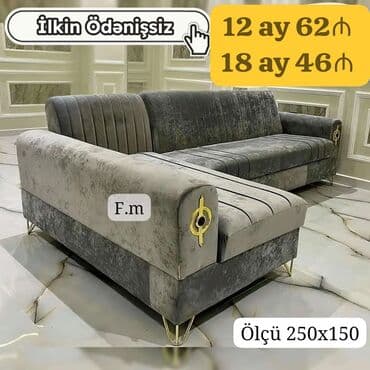 mətbəxt künc divan: Künc divan, Yeni, Açılan, Bazalı, Parça, Şəhərdaxili pulsuz çatdırılma — 1