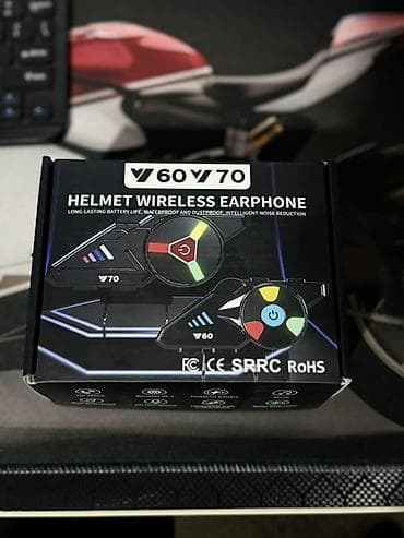 Motosiklet dəbilqəsi üçün simsiz qulaqcıq — V70 model Bu Qiymete Bu