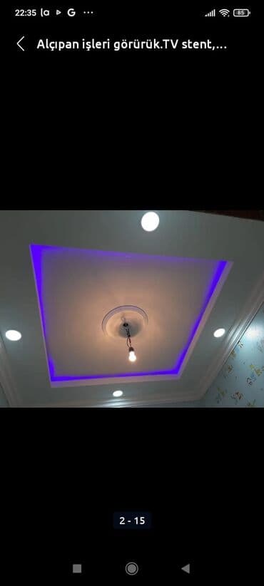 Bütün növ alcipan işləri görülür tv stent, figurlu tavan, düz tavan lalafo.az -da Bütün növ alcipan işləri görülür tv stent, figurlu tavan, düz tavan