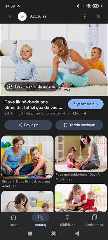 Yeni Suraxanıda evdə 2 azyaşlı uşağa baxmağa dayə axtarıram, ancaq