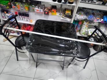 stol desdi: Mətbəx üçün, Yeni, Qatlanan, Kvadrat masa, 2 stul — 1