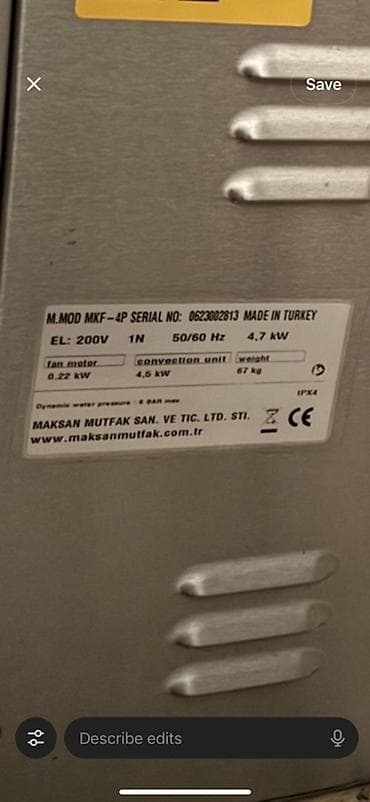 Konteynerlər: Elektrik soba, Çörək — 2