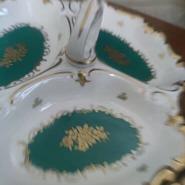 yuxuda qend qabi gormek: Original qədimi GDR Reichenbach birinci vipusk cərəz qabı Кабаретница — 2