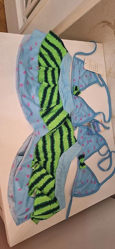 Uşaq üçün qız üzgüçülük dəstləri - Model: 2 hissəli bikini (üst + — 5