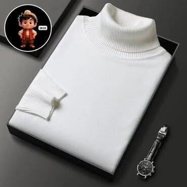 türkiyənin kişi cemperləri: Kişi üçün boğazlı sviter Vadalaska - Model: klassik “turtleneck” — 3