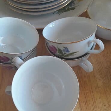 first class cay qiymeti: Çay dəsti, Farfor, 6 nəfərlik — 15