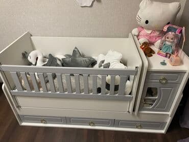 Oğlan və qız üçün, Dördbucaq, Beşik, Dəstsiz, Matrassız, Yellənmə mexanizmsiz