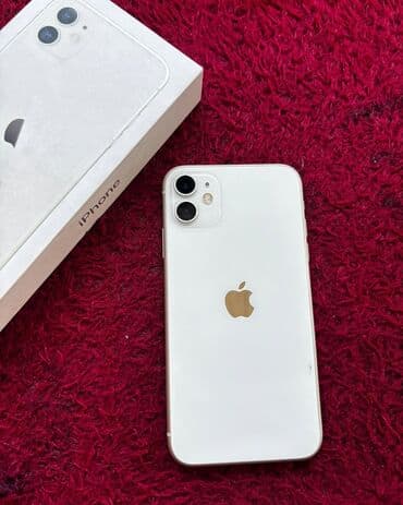 İnformatika: IPhone 11, 64 GB, Ağ, Zəmanət, Simsiz şarj, Face ID — 1