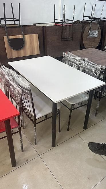 stul plastik: Heyet ve balkon üçun masa desti 4 stul masa 160 azn Şeher içi — 6
