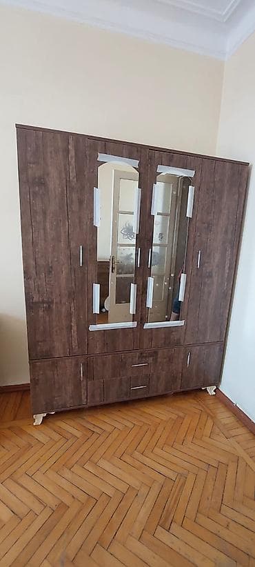 wkaflar: Yeni, 4 qapılı, Güzgülü, Digər rəng, Digər material, Açılan, Düz dolab — 8