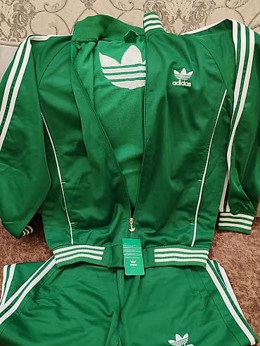ucuz paltolar: İdman dəsti, Adidas, XL, rəng - Yaşıl — 2